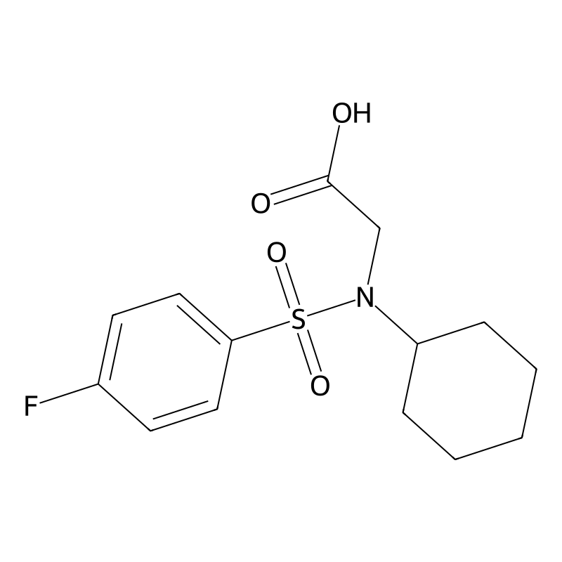 N-cyclohexyl-N-[(4-fluorophenyl)sulfonyl]glycine