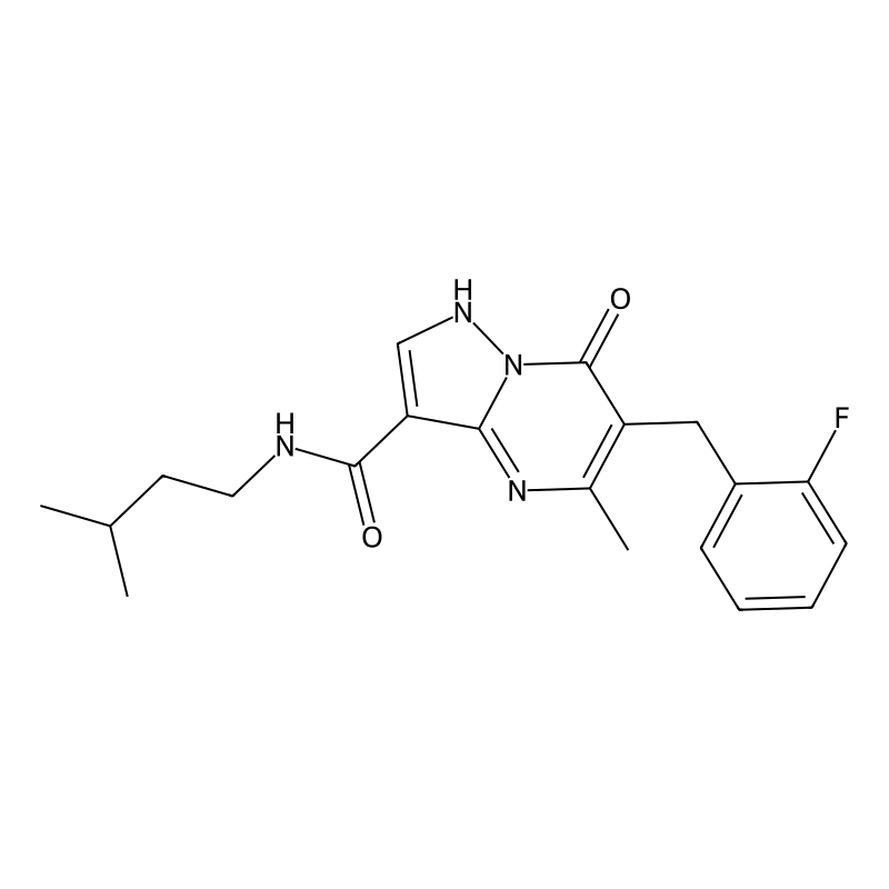 6-[(2-fluorophenyl)methyl]-5-methyl-N-(3-methylbut...