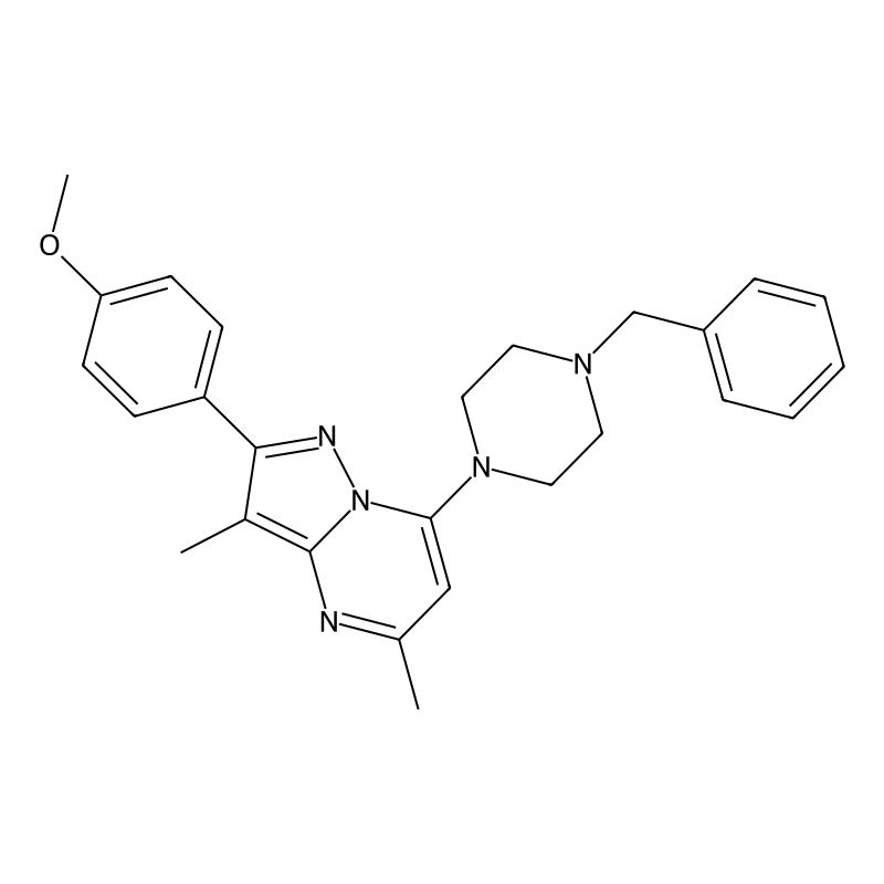7-(4-Benzylpiperazin-1-yl)-2-(4-methoxyphenyl)-3,5...