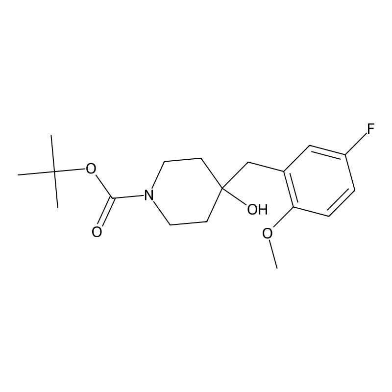 tert-Butyl 4-(5-fluoro-2-methoxybenzyl)-4-hydroxyp...