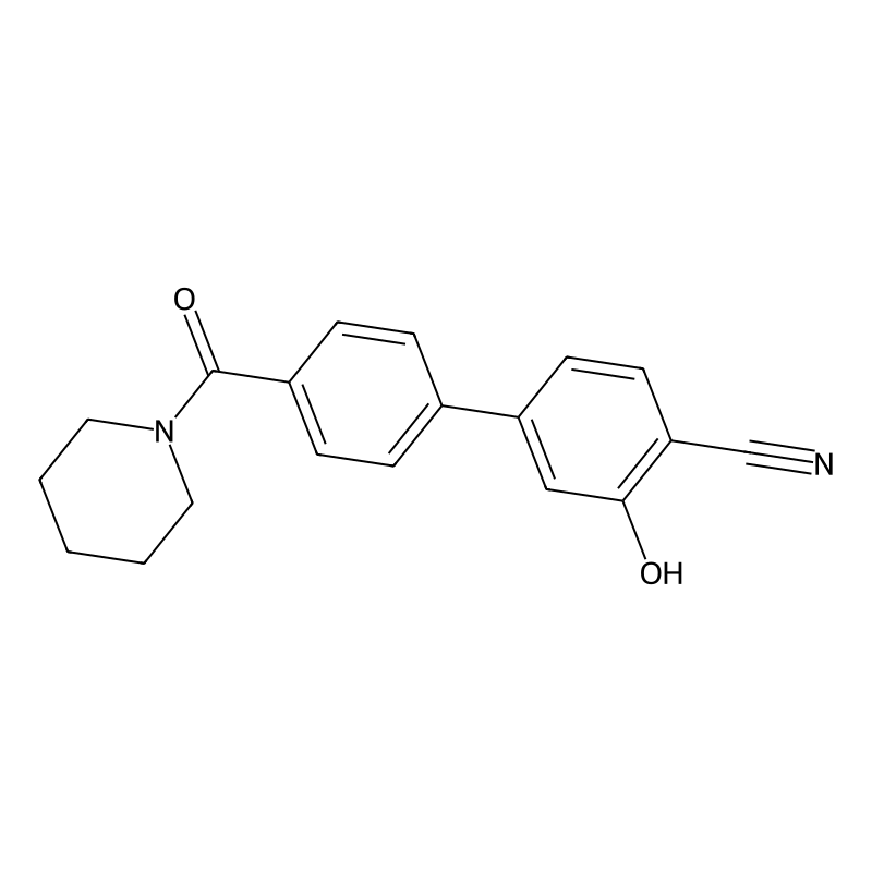 2-Cyano-5-[4-(piperidine-1-carbonyl)phenyl]phenol