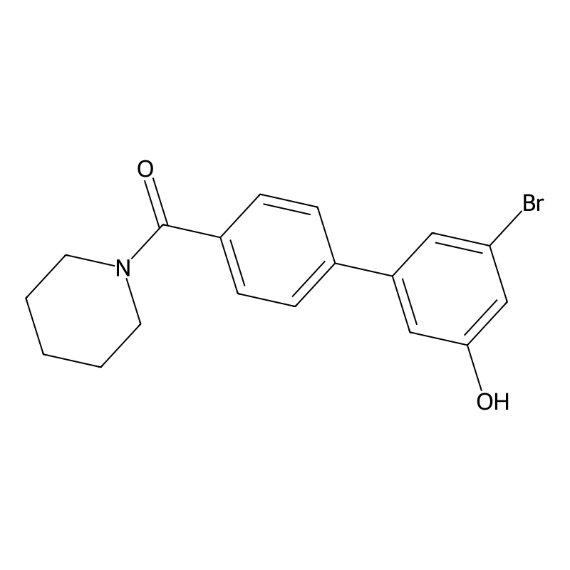 3-Bromo-5-[4-(piperidine-1-carbonyl)phenyl]phenol