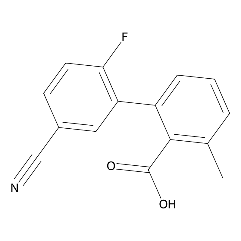 2-(5-Cyano-2-fluorophenyl)-6-methylbenzoic acid
