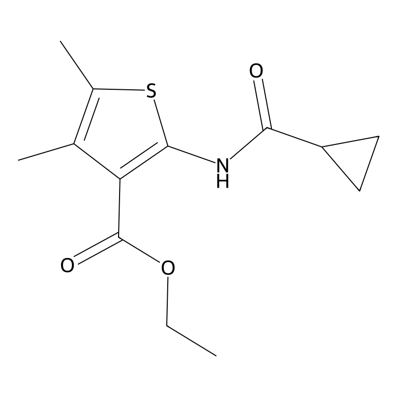 ethyl 2-cyclopropaneamido-4,5-dimethylthiophene-3-...