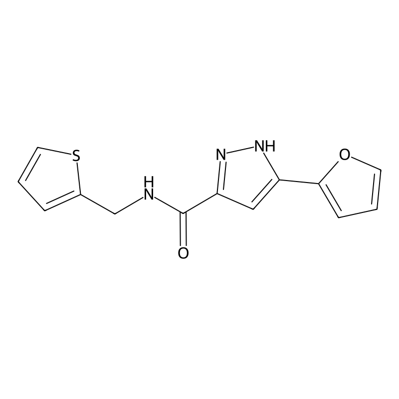 5-(furan-2-yl)-N-(thiophen-2-ylmethyl)-1H-pyrazole...