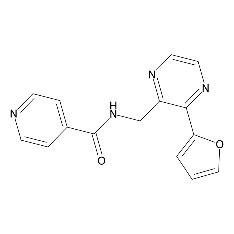 N-{[3-(furan-2-yl)pyrazin-2-yl]methyl}pyridine-4-c...