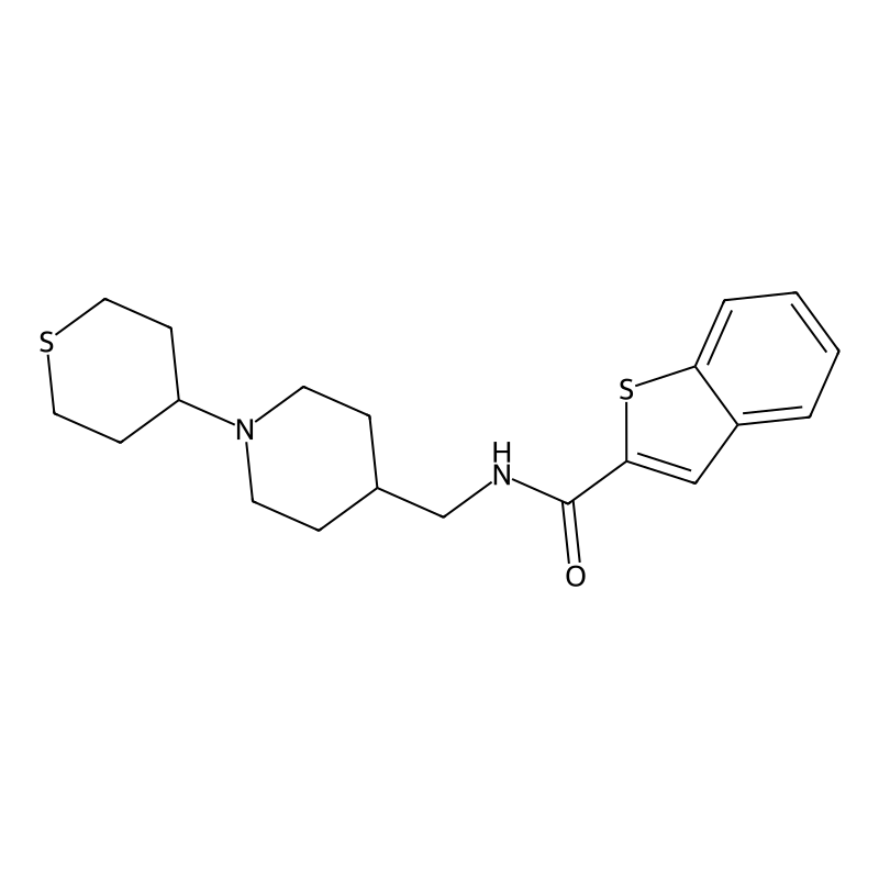 N-{[1-(thian-4-yl)piperidin-4-yl]methyl}-1-benzoth...