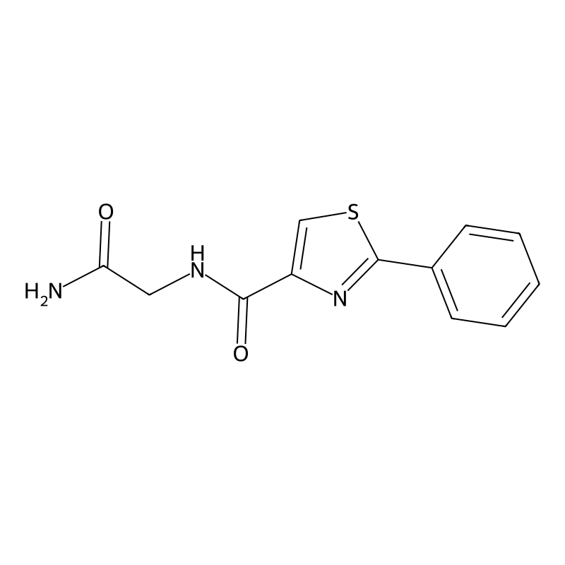 2-[(2-phenyl-1,3-thiazol-4-yl)formamido]acetamide