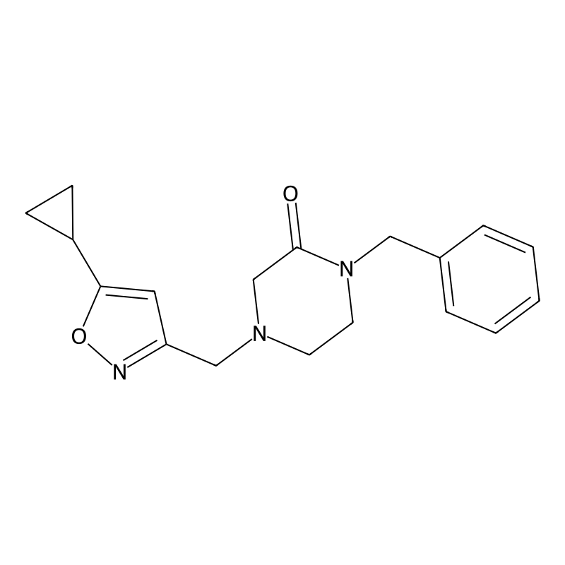 1-benzyl-4-[(5-cyclopropyl-1,2-oxazol-3-yl)methyl]...