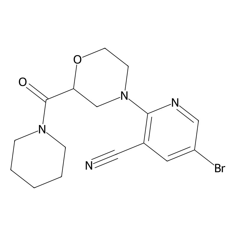 5-bromo-2-[2-(piperidine-1-carbonyl)morpholin-4-yl...