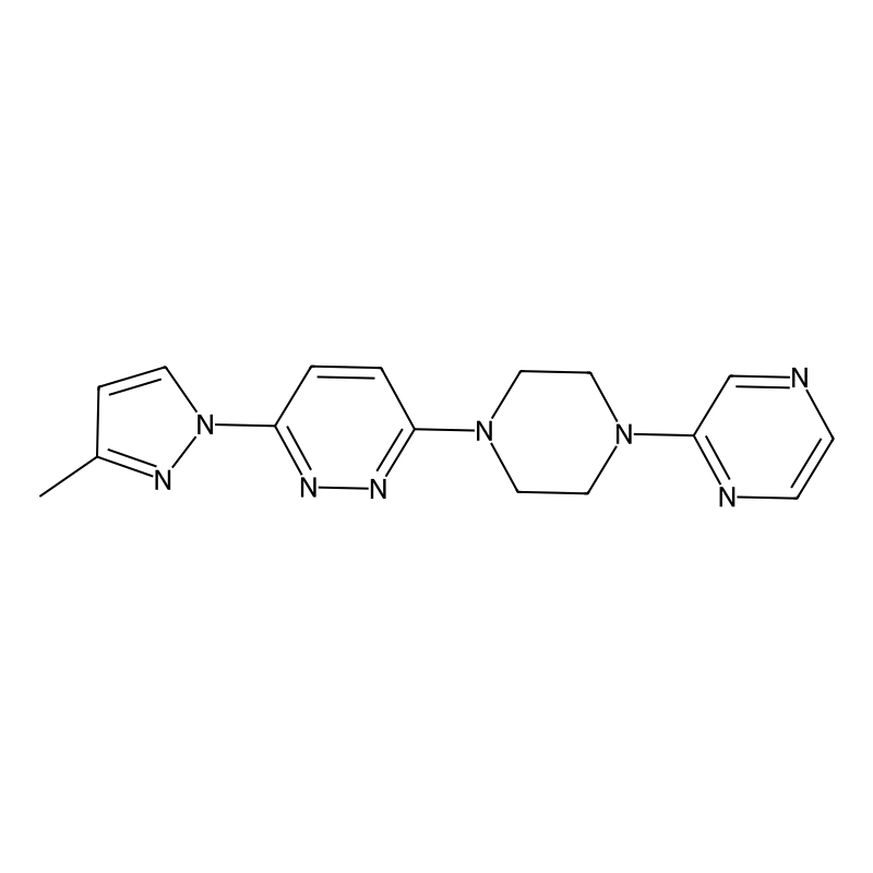 3-(3-methyl-1H-pyrazol-1-yl)-6-[4-(pyrazin-2-yl)pi...