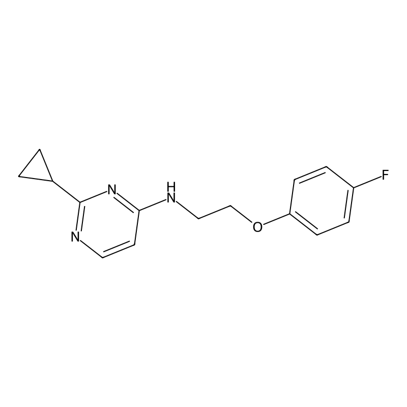 2-cyclopropyl-N-[2-(4-fluorophenoxy)ethyl]pyrimidi...