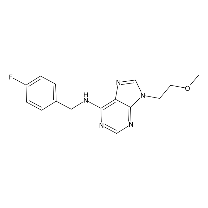 N-[(4-fluorophenyl)methyl]-9-(2-methoxyethyl)-9H-p...