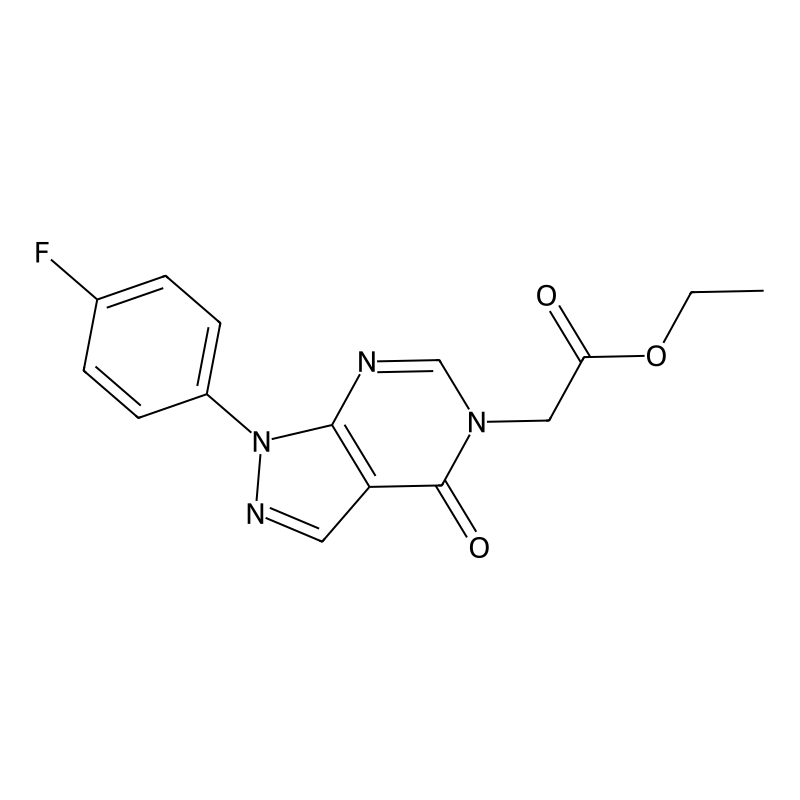 ethyl 2-[1-(4-fluorophenyl)-4-oxo-1H,4H,5H-pyrazol...