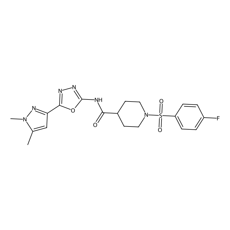 N-[5-(1,5-dimethyl-1H-pyrazol-3-yl)-1,3,4-oxadiazo...