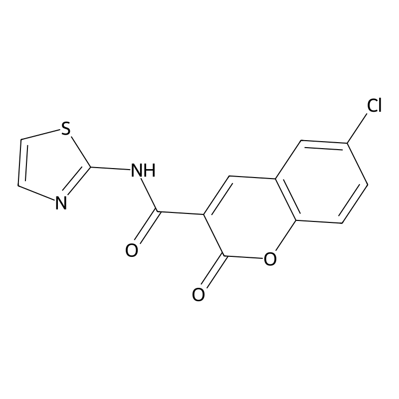 6-chloro-2-oxo-N-(1,3-thiazol-2-yl)-2H-chromene-3-...