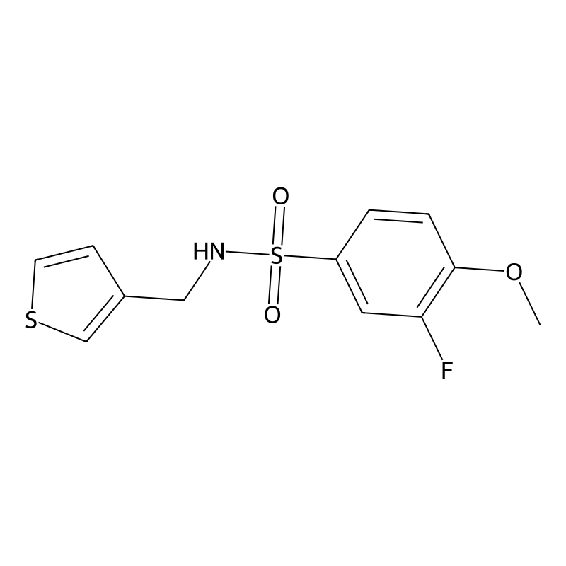 3-fluoro-4-methoxy-N-[(thiophen-3-yl)methyl]benzen...