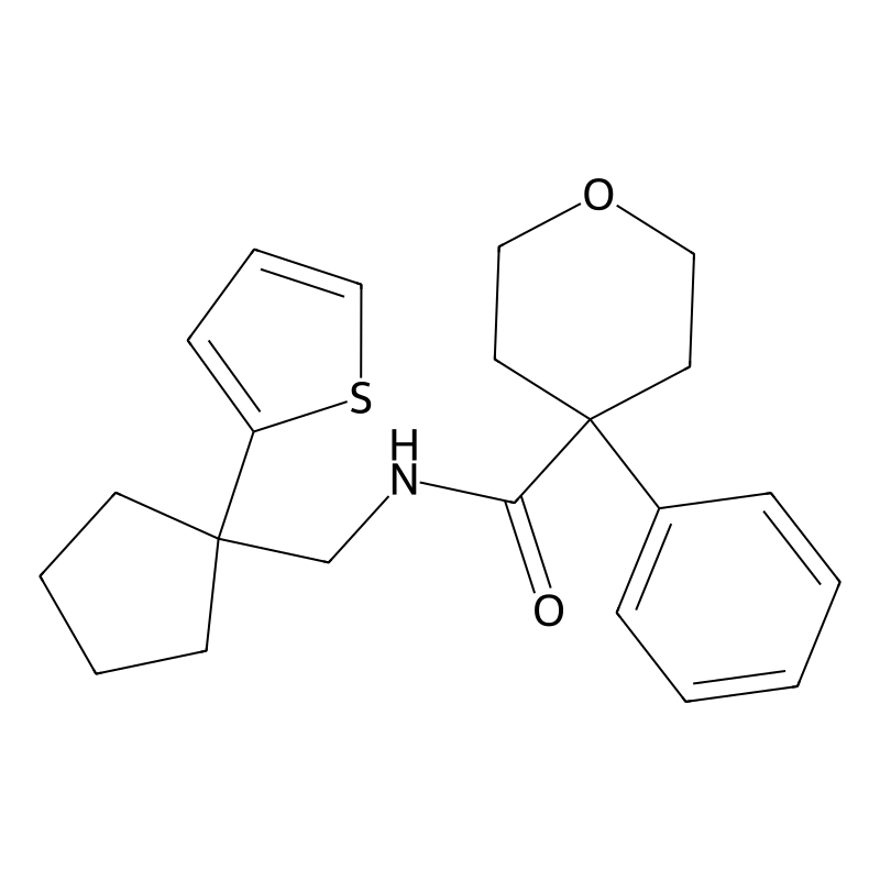 4-phenyl-N-{[1-(thiophen-2-yl)cyclopentyl]methyl}o...