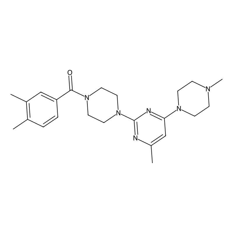 2-[4-(3,4-dimethylbenzoyl)piperazin-1-yl]-4-methyl...