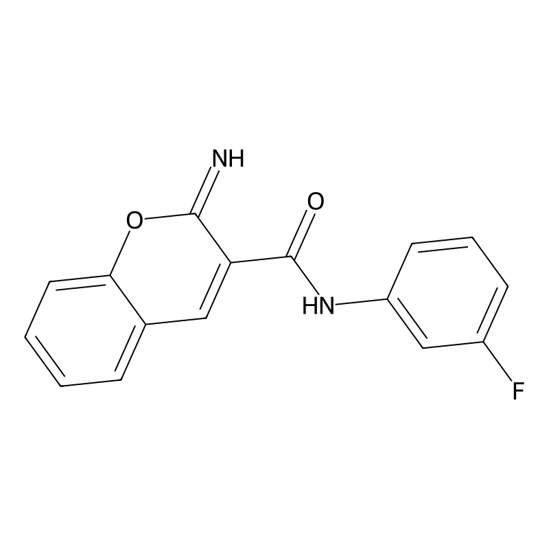 N-(3-fluorophenyl)-2-imino-2H-chromene-3-carboxami...