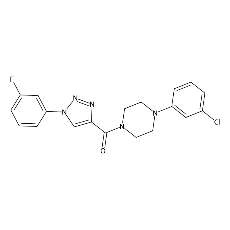 (4-(3-chlorophenyl)piperazin-1-yl)(1-(3-fluorophen...