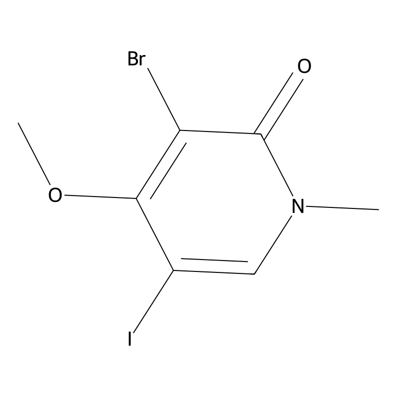 3-Bromo-5-iodo-4-methoxy-1-methylpyridin-2(1h)-one