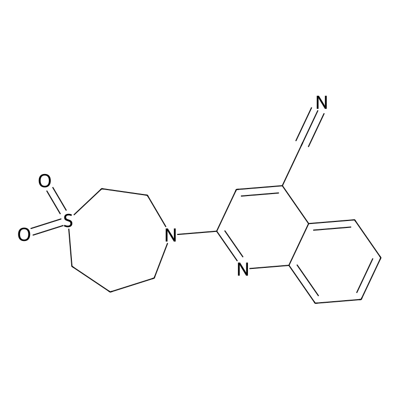 2-(1,1-Dioxo-1,4-thiazepan-4-yl)quinoline-4-carbon...