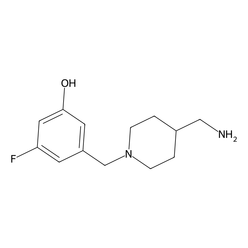 3-{[4-(Aminomethyl)piperidin-1-yl]methyl}-5-fluoro...