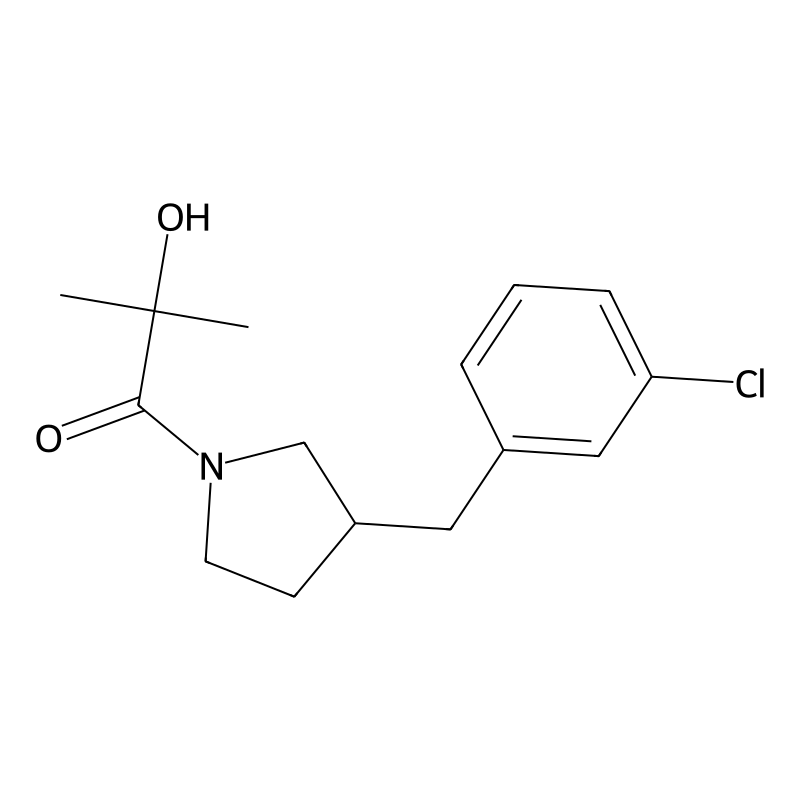 1-[3-[(3-Chlorophenyl)methyl]pyrrolidin-1-yl]-2-hy...