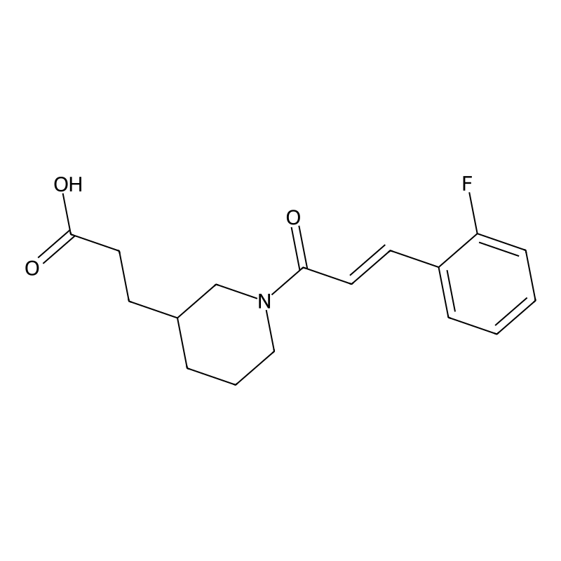 3-[1-[(E)-3-(2-fluorophenyl)prop-2-enoyl]piperidin...