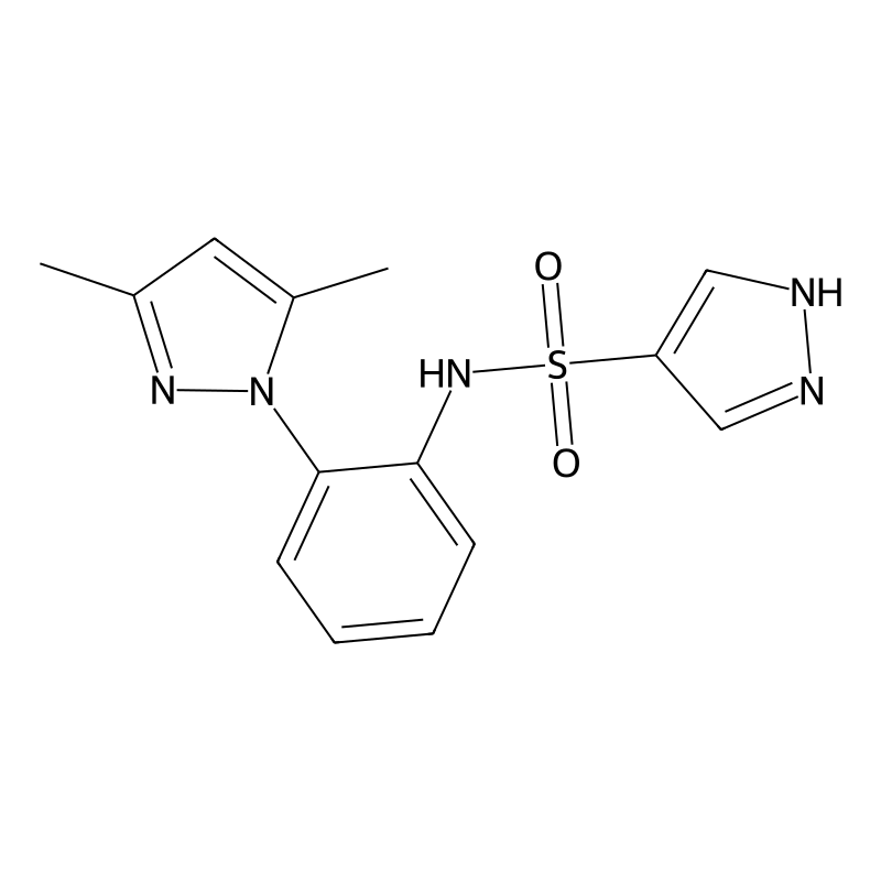 N-[2-(3,5-dimethylpyrazol-1-yl)phenyl]-1H-pyrazole...