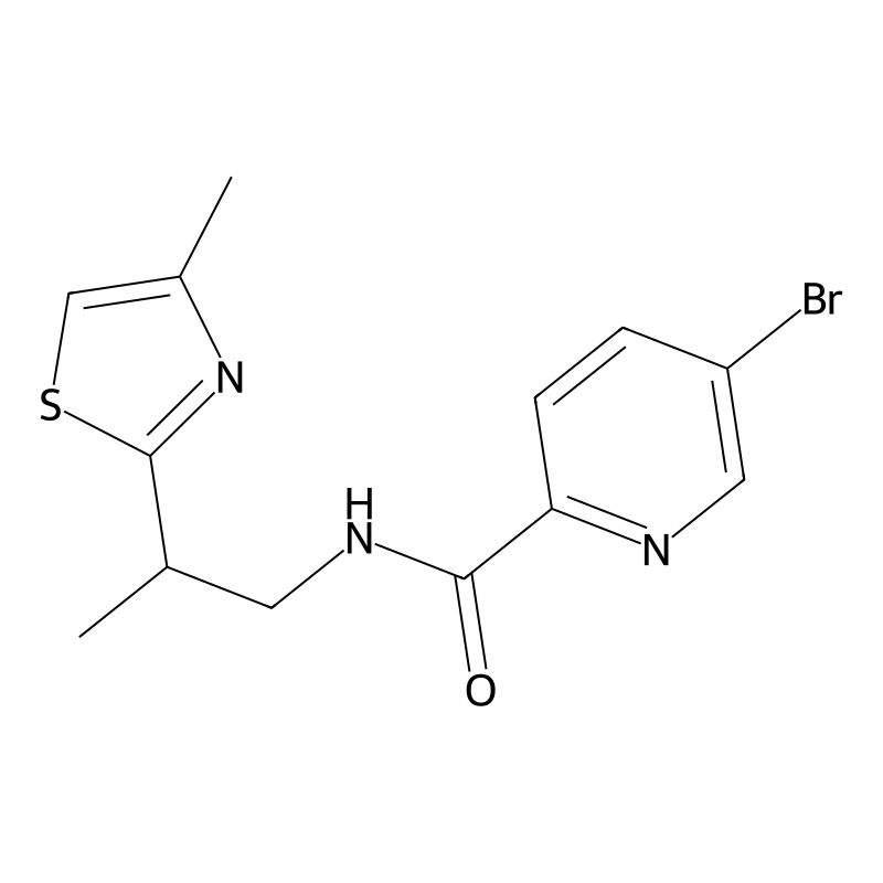 5-bromo-N-[2-(4-methyl-1,3-thiazol-2-yl)propyl]pyr...