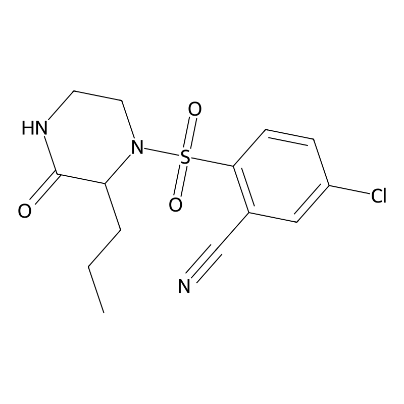 5-Chloro-2-(3-oxo-2-propylpiperazin-1-yl)sulfonylb...