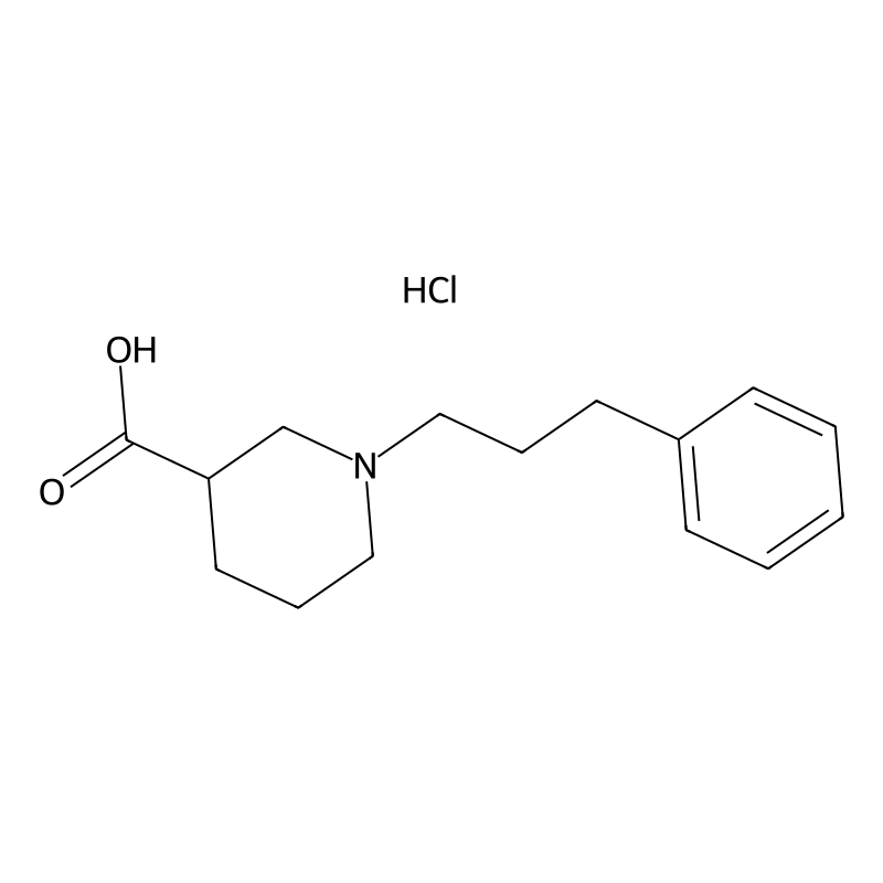 1-(3-Phenylpropyl)piperidine-3-carboxylic acid;hyd...