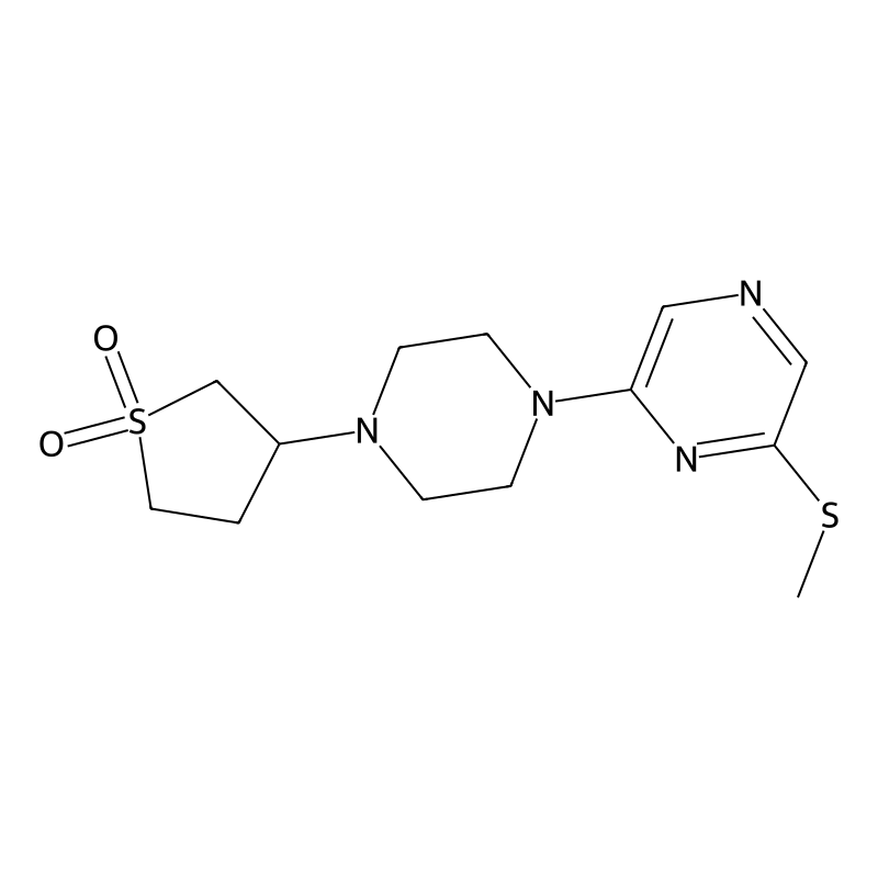 3-[4-(6-Methylsulfanylpyrazin-2-yl)piperazin-1-yl]...