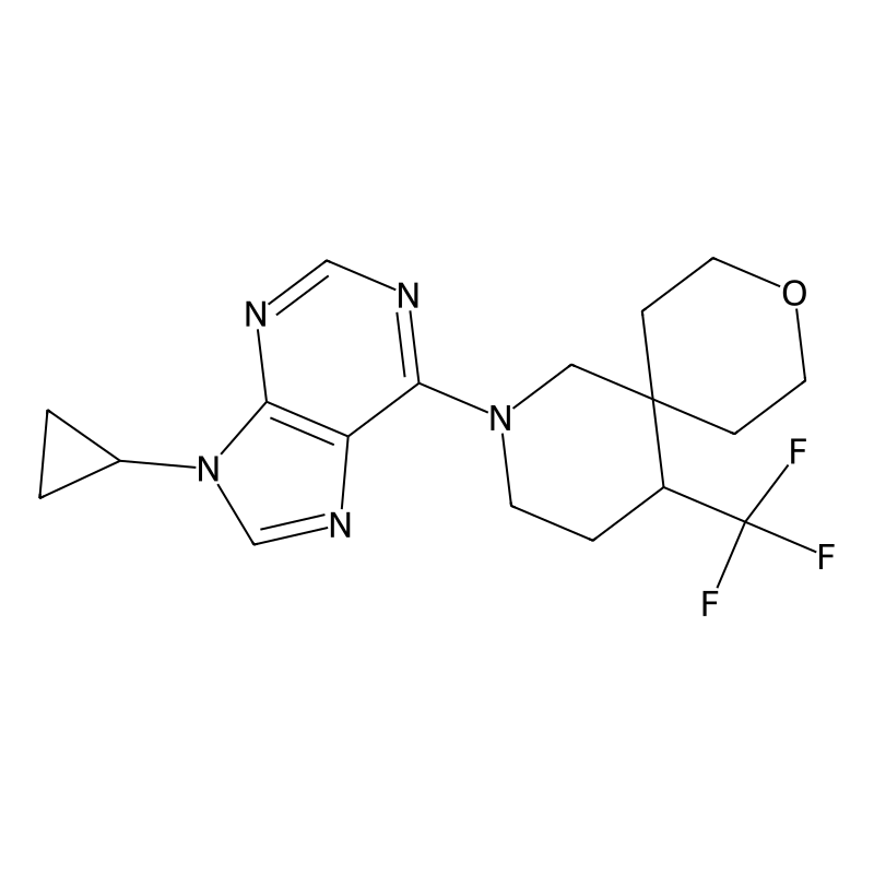 2-(9-Cyclopropylpurin-6-yl)-5-(trifluoromethyl)-9-...