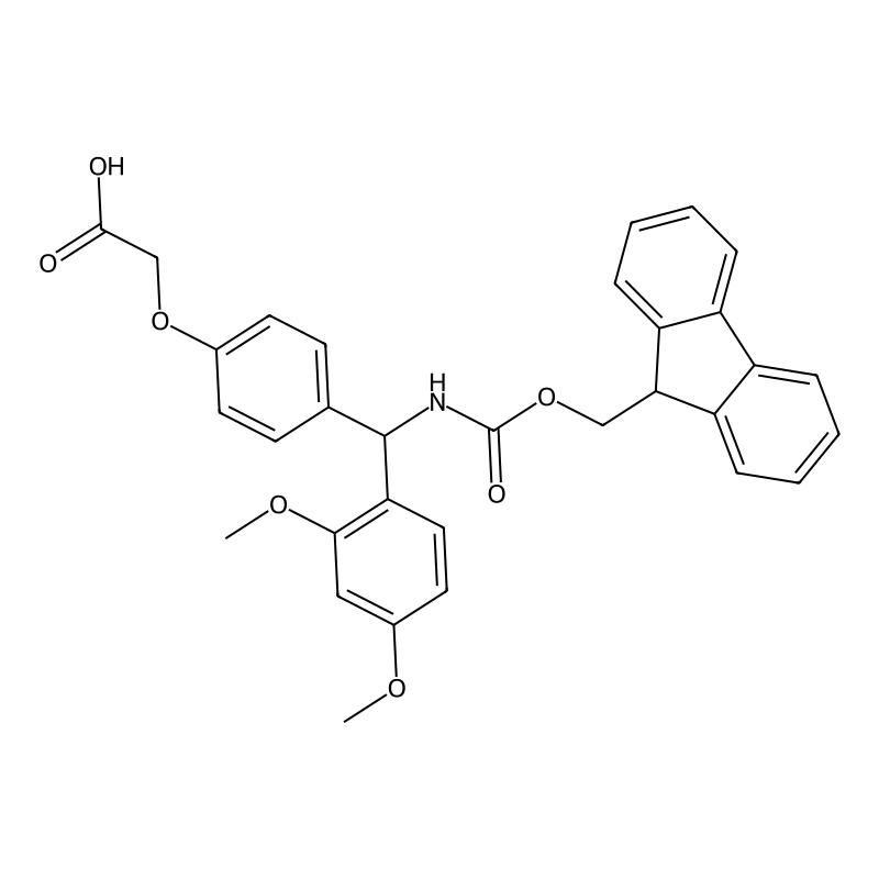 2-(4-(((((9H-Fluoren-9-yl)methoxy)carbonyl)amino)(2,4-dimethoxyphenyl)methyl)phenoxy)acetic acid