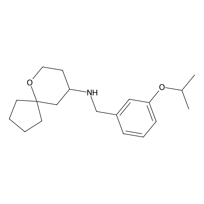 N-[(3-propan-2-yloxyphenyl)methyl]-6-oxaspiro[4.5]...