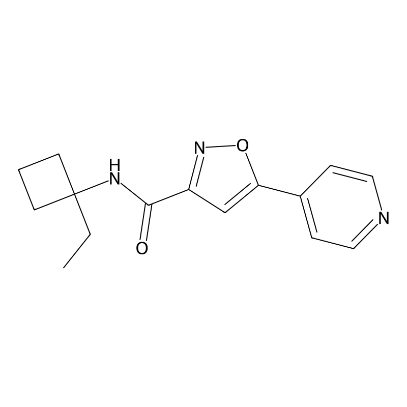 N-(1-ethylcyclobutyl)-5-pyridin-4-yl-1,2-oxazole-3...
