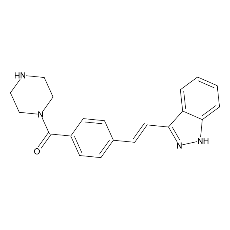 (E)-(4-(2-(1H-indazol-3-yl)vinyl)phenyl)(piperazin-1-yl)methanone