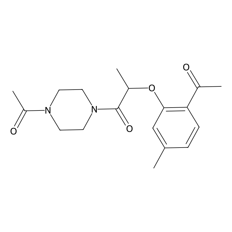 2-(2-Acetyl-5-methylphenoxy)-1-(4-acetylpiperazin-...