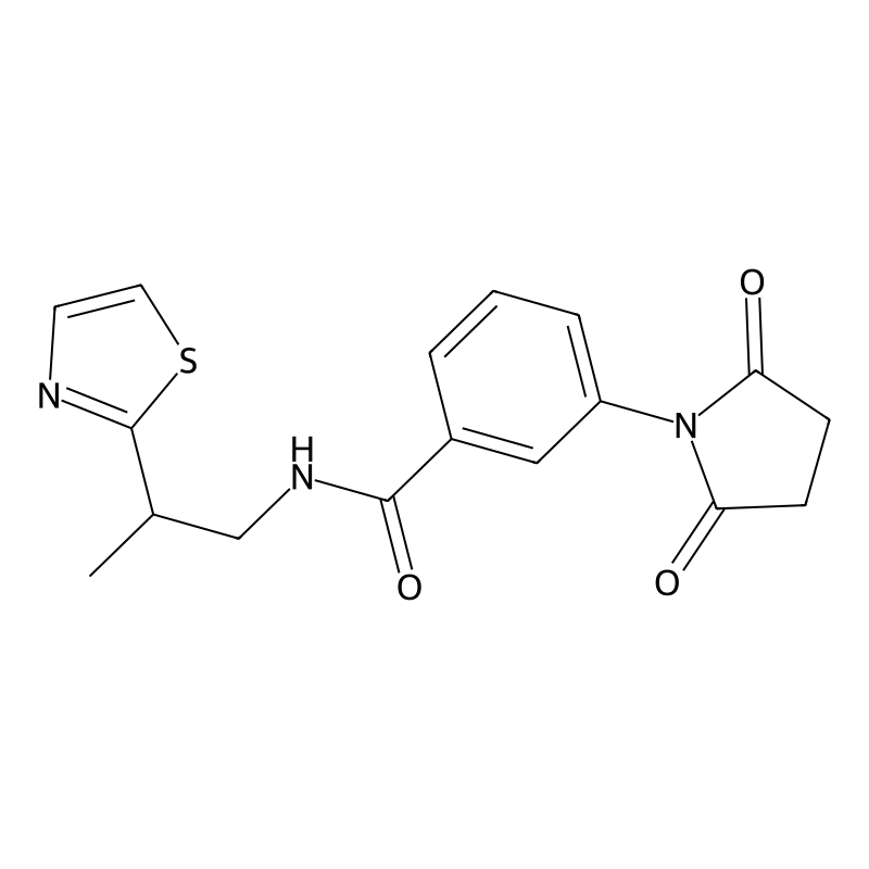 3-(2,5-dioxopyrrolidin-1-yl)-N-[2-(1,3-thiazol-2-y...