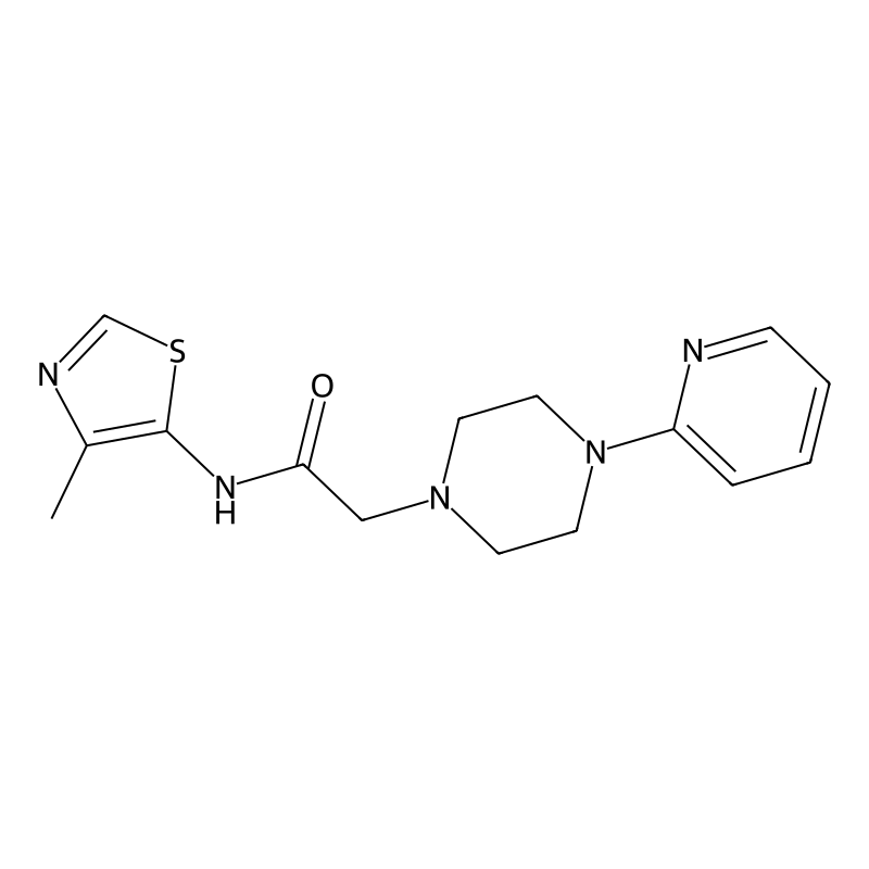 N-(4-methyl-1,3-thiazol-5-yl)-2-(4-pyridin-2-ylpip...