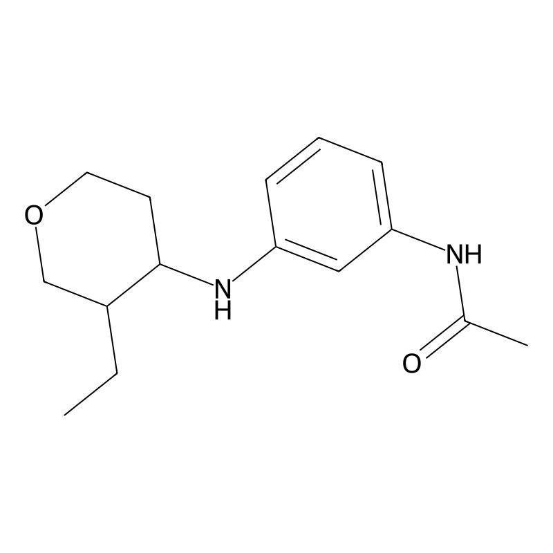 N-[3-[(3-ethyloxan-4-yl)amino]phenyl]acetamide