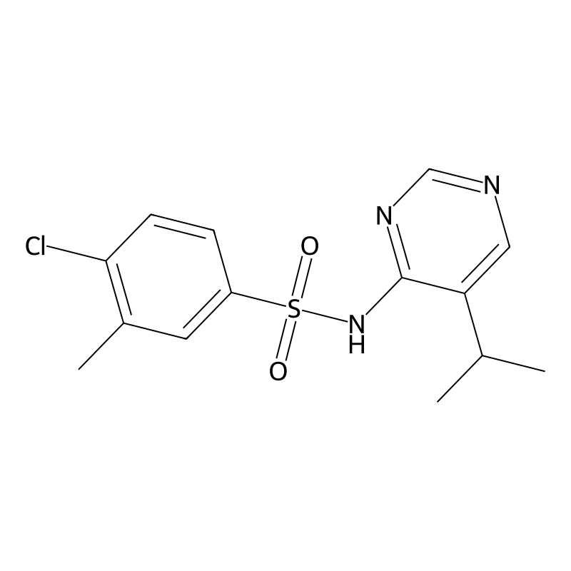 4-chloro-3-methyl-N-(5-propan-2-ylpyrimidin-4-yl)b...
