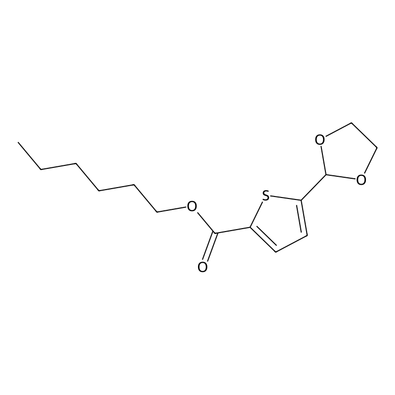 Hexyl 5-(1,3-dioxolan-2-YL)-2-thiophenecarboxylate