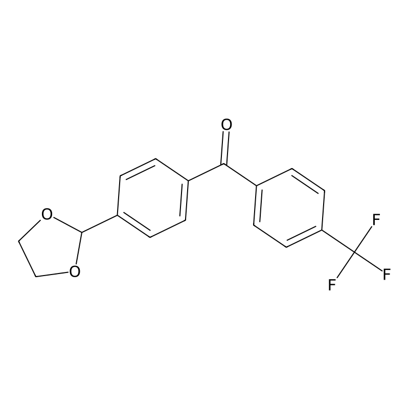 4-(1,3-Dioxolan-2-YL)-4'-trifluoromethylbenzopheno...