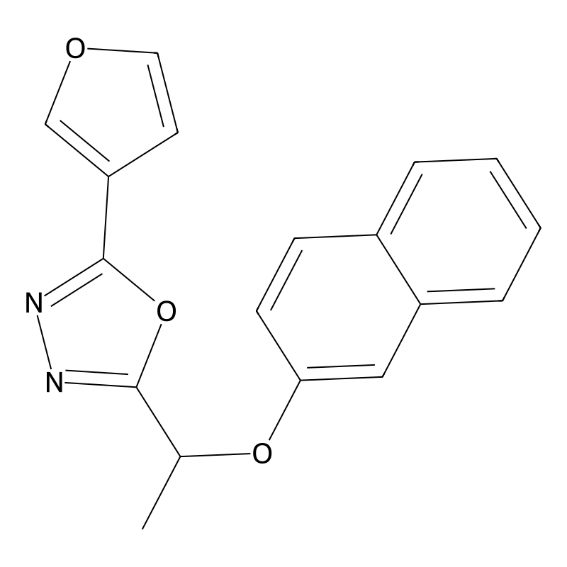 2-(Furan-3-yl)-5-(1-naphthalen-2-yloxyethyl)-1,3,4...