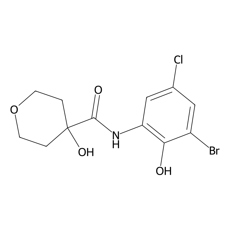 N-(3-bromo-5-chloro-2-hydroxyphenyl)-4-hydroxyoxan...