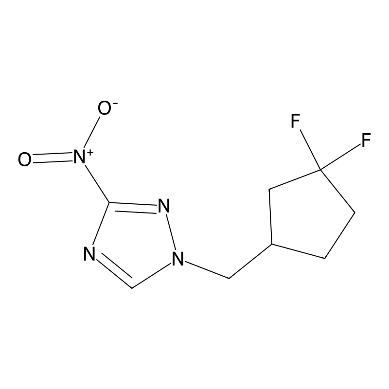1-[(3,3-Difluorocyclopentyl)methyl]-3-nitro-1,2,4-...